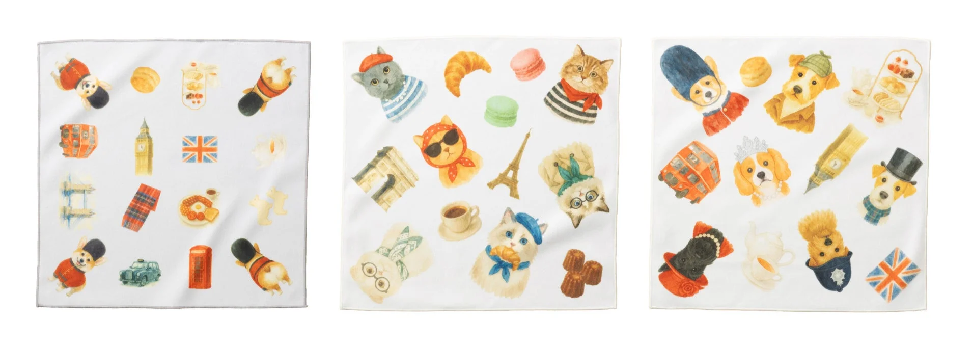 総柄・モチーフ柄3種