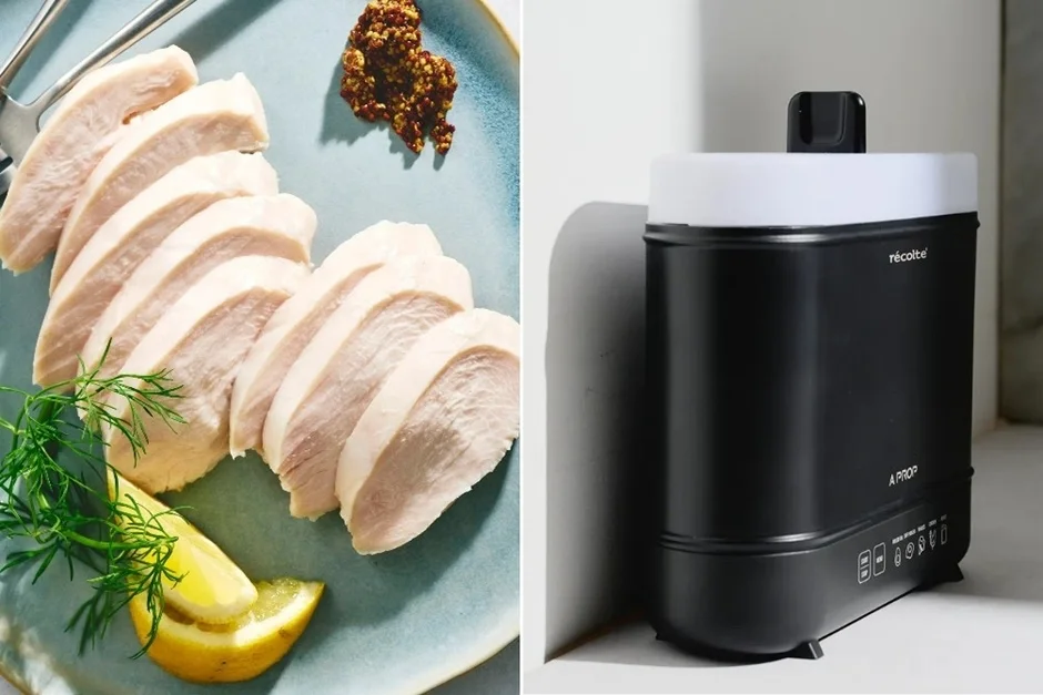 チキン＆ボイルクッカーと料理