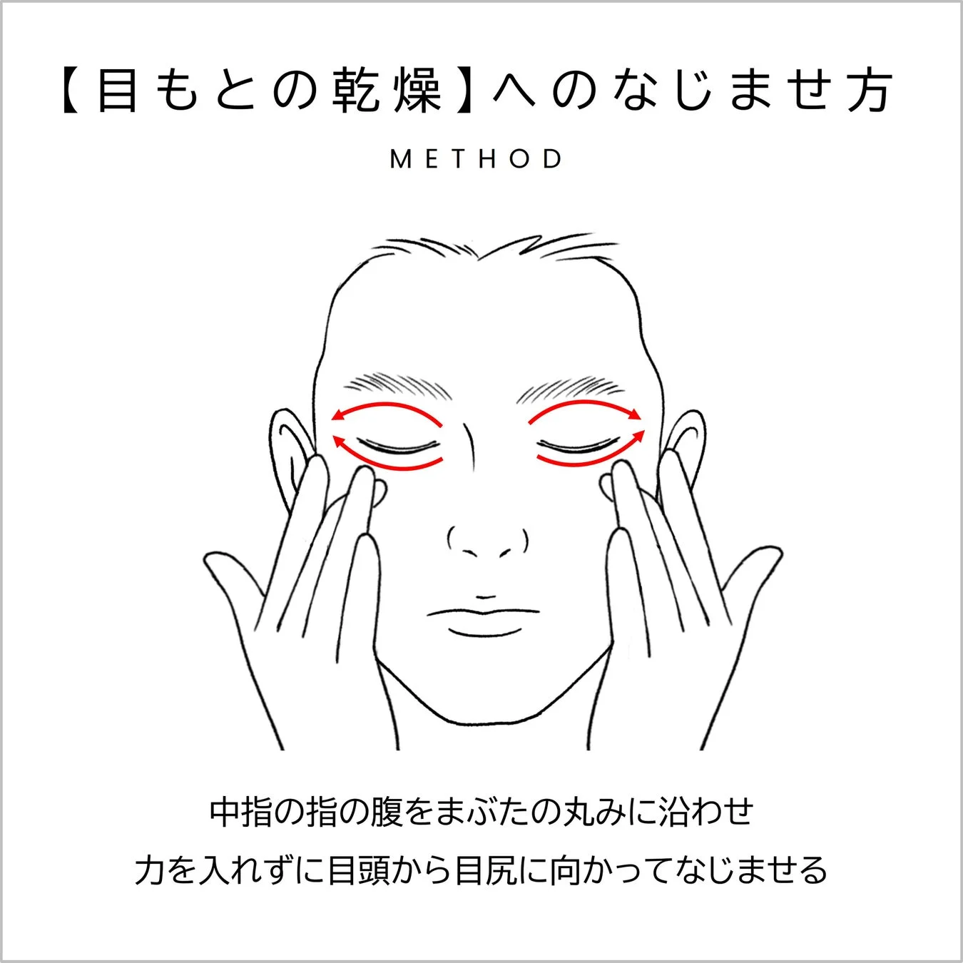 30代向け目もと乾燥へのなじませ方