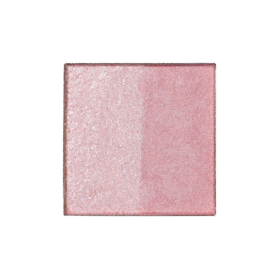 2色のピンクのアイシャドウまたはチーク