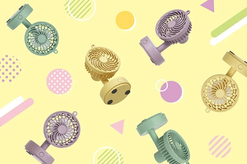 カラフルなミニ扇風機