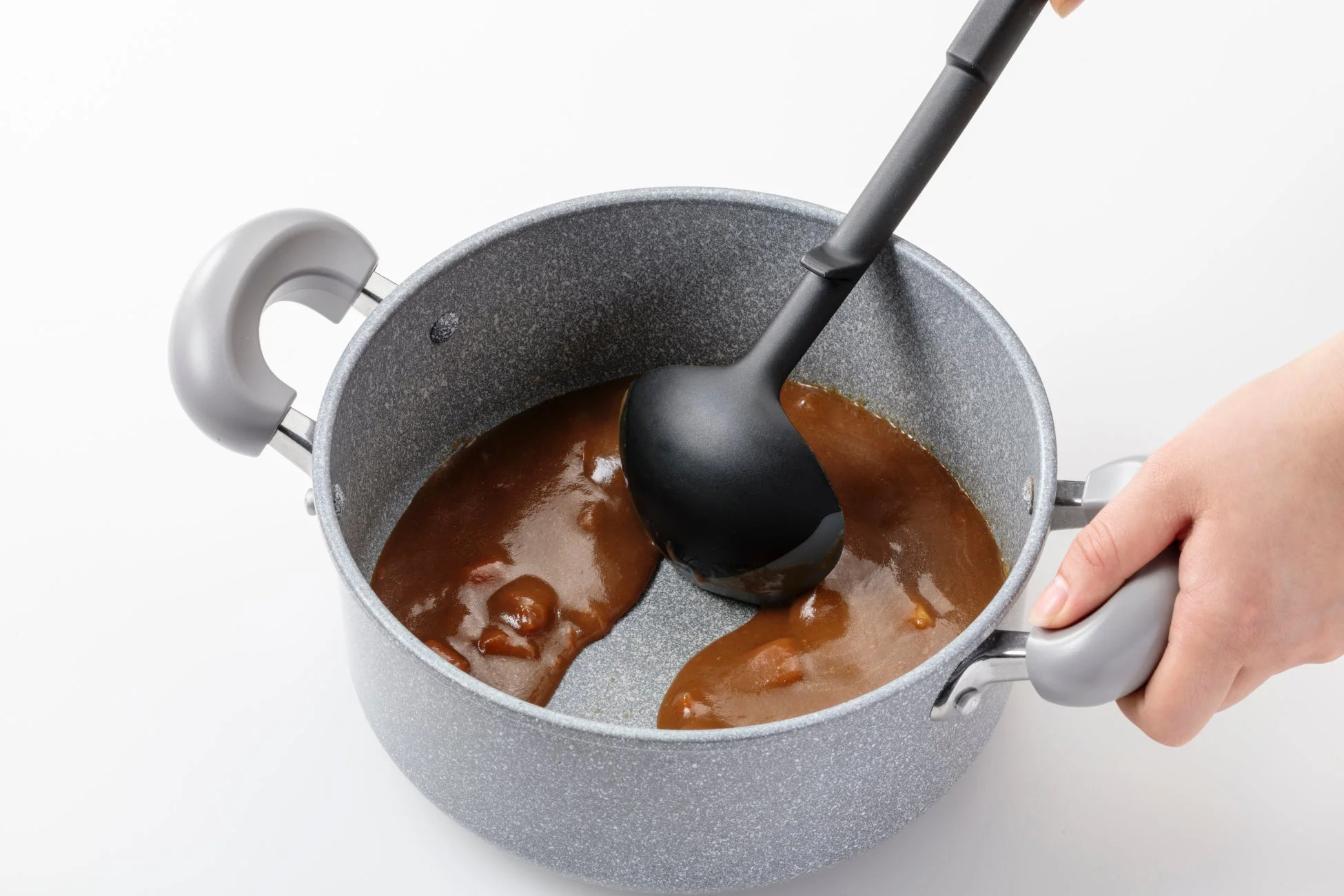 先がつかないスクレーパー付きお玉