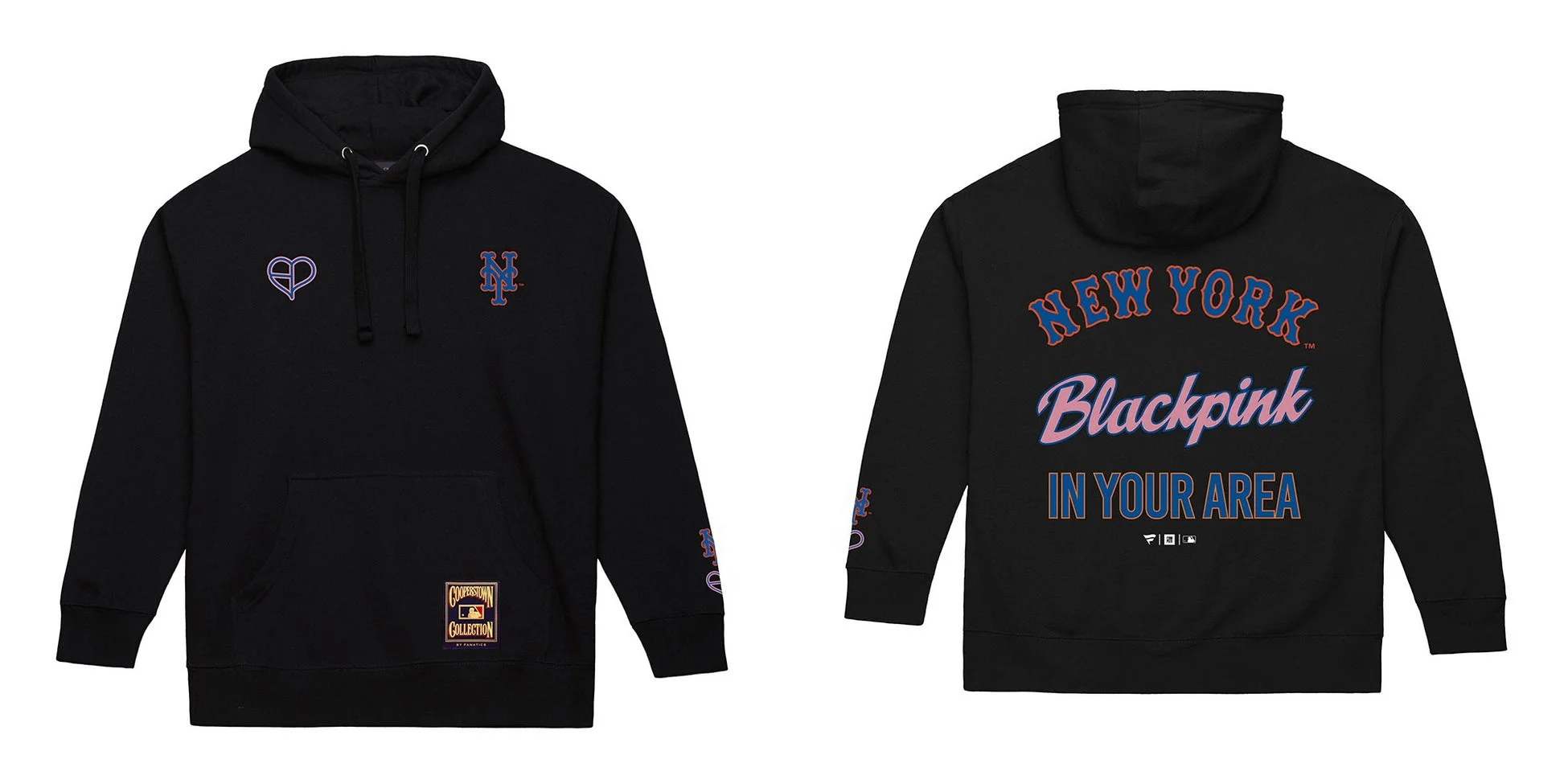 Fanatics BLACKPINK×MLBコラボ メッツ フーディー