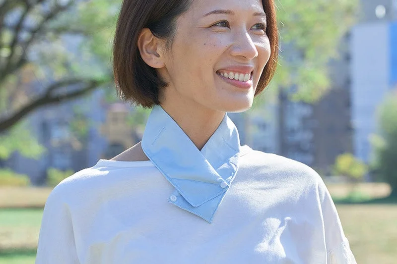 スマートな付け襟仕様