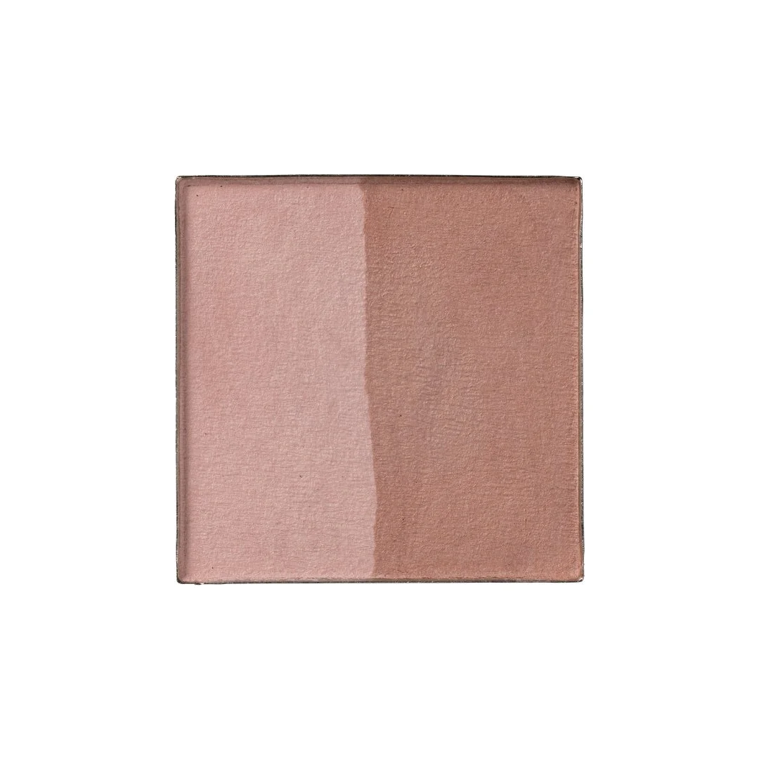 ピンクベージュとブラウンベージュのフェイスパウダー