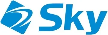 青いグラフィックと「Sky」という文字で構成されたロゴマーク