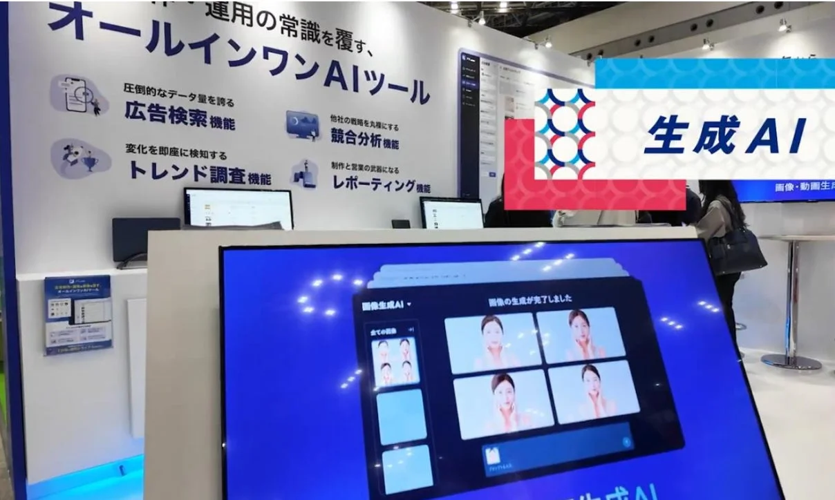 オールインワンAIツールと生成AIのブース