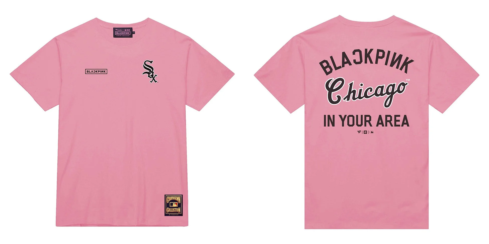 Fanatics BLACKPINK×MLBコラボ ホワイトソックス Tシャツ