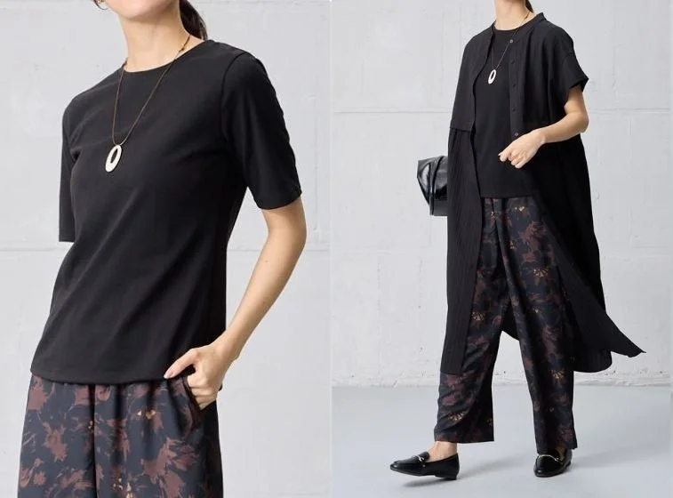 ベーシック ボートネック半袖Tシャツ