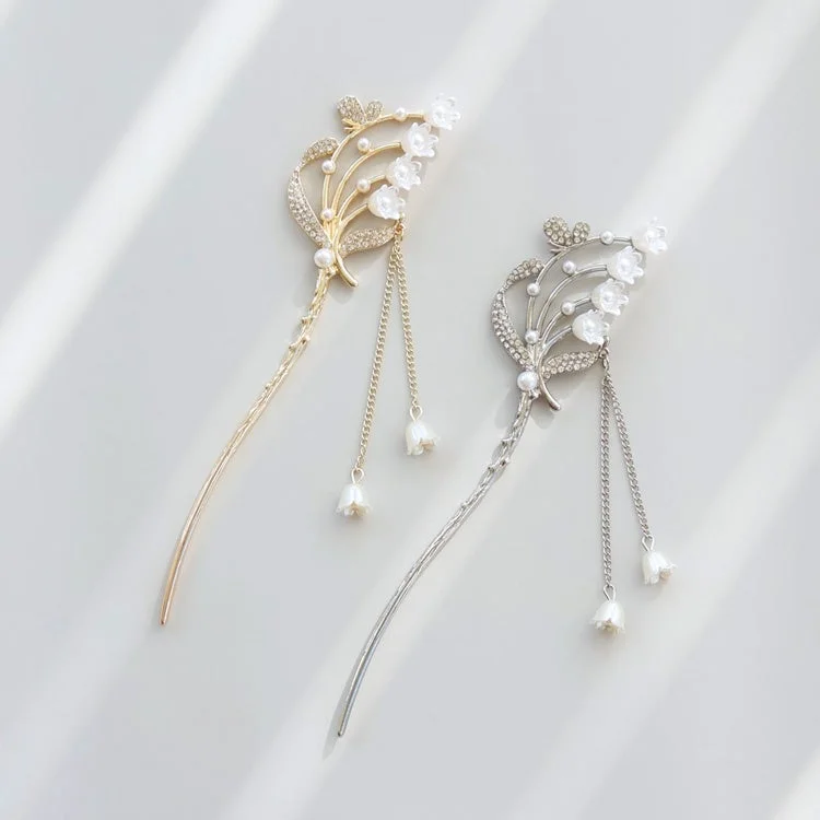 スズランパールかんざし