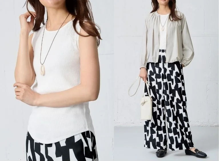 ベーシック リブタンクトップ