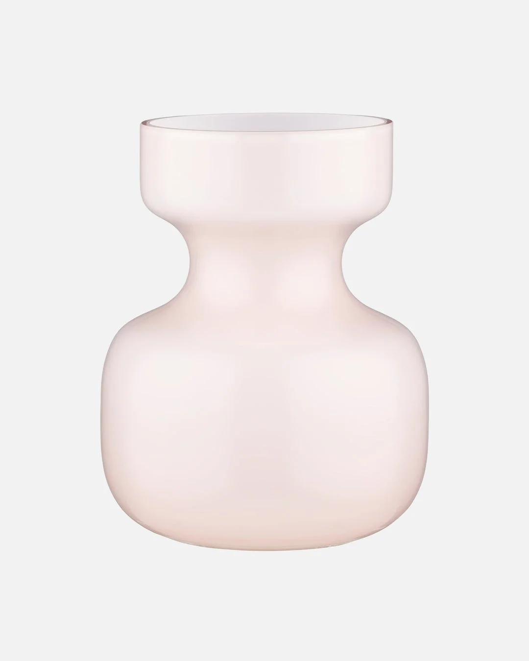 淡いピンク色のモダンなデザインの花瓶