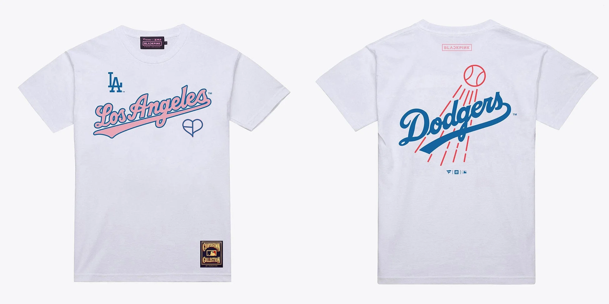 Fanatics BLACKPINK×MLBコラボ ドジャース Tシャツ