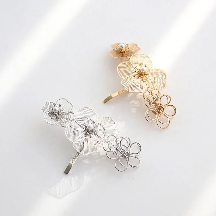 透かしフラワーポニーフック