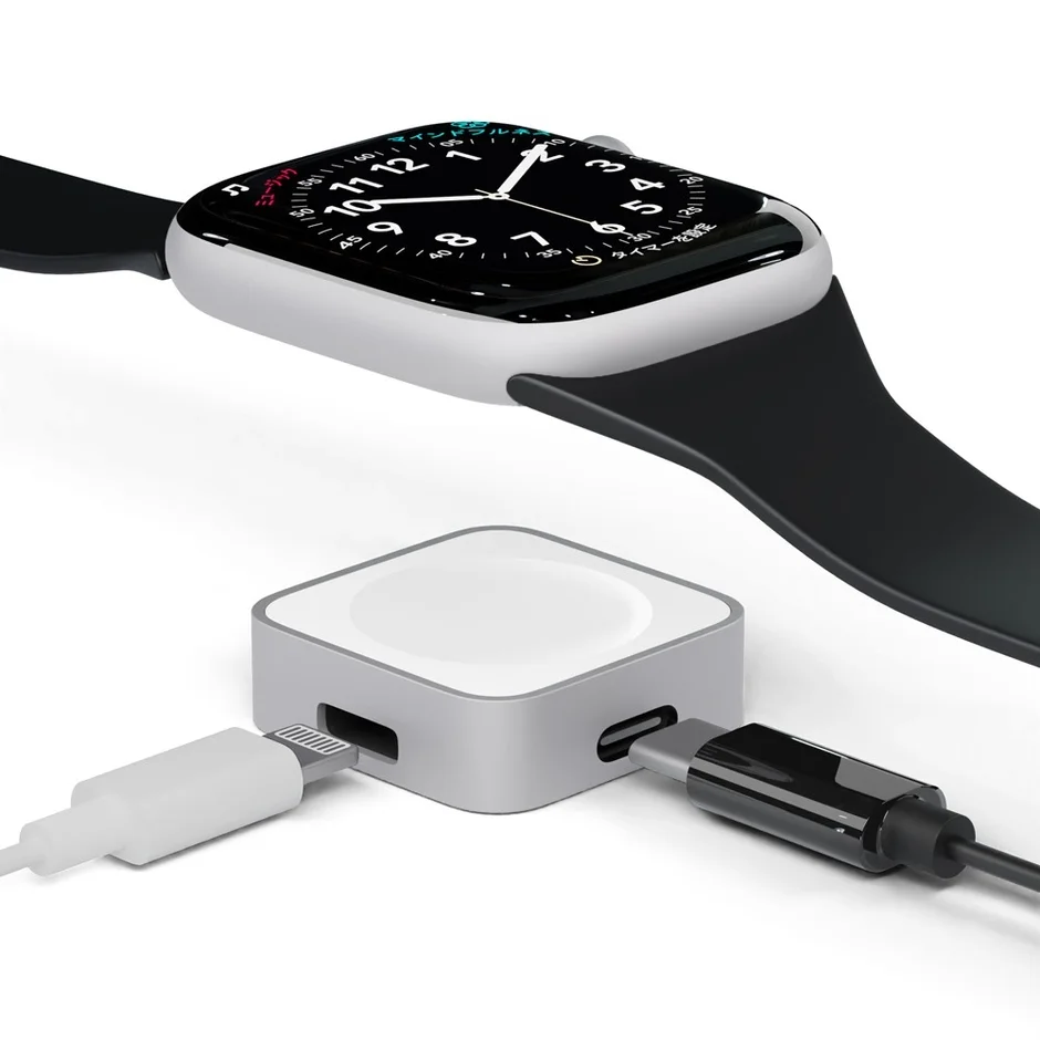 充電中のApple Watch（ホワイト）
