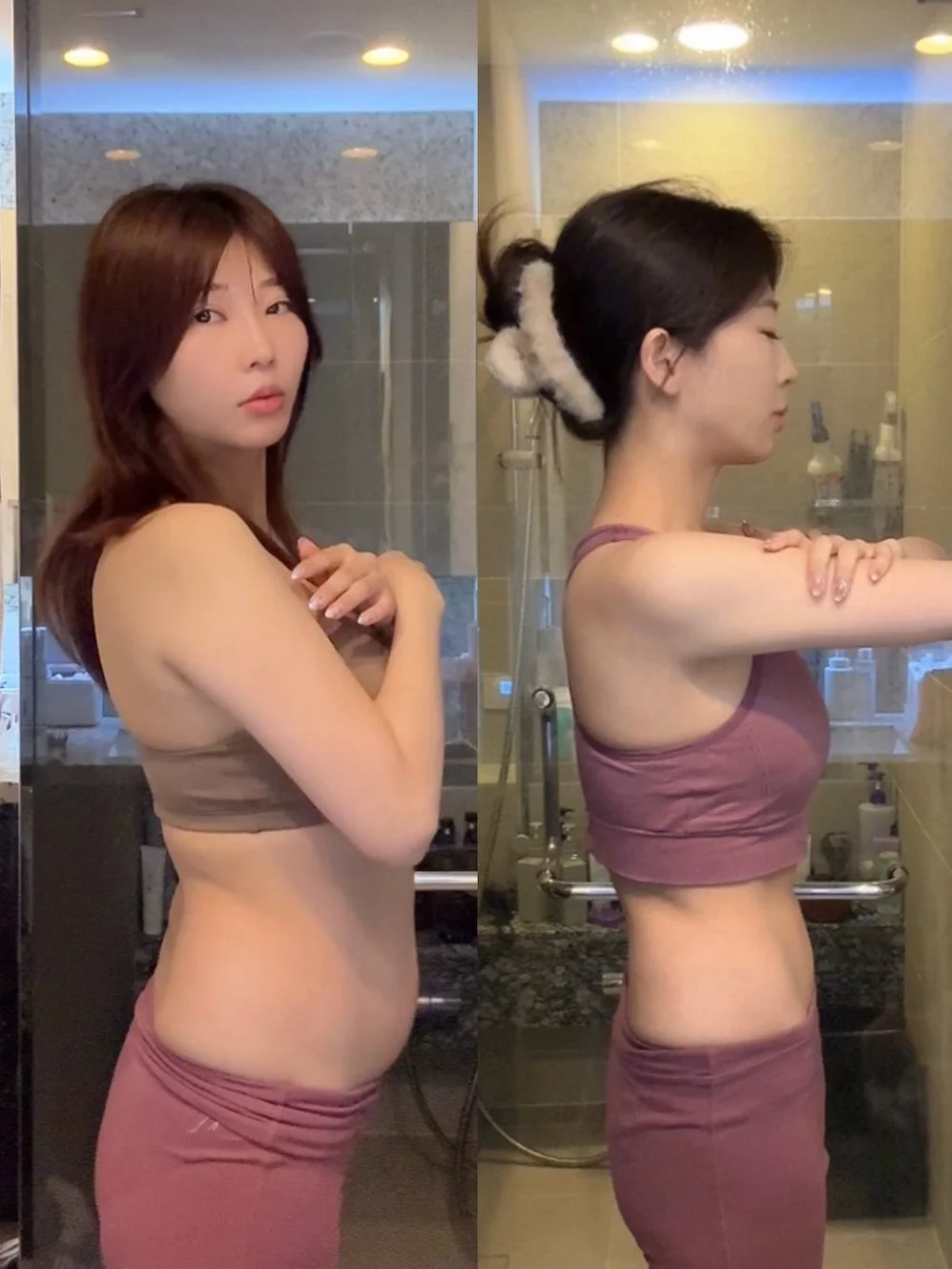 ボディメイクのビフォーアフター（腹部）