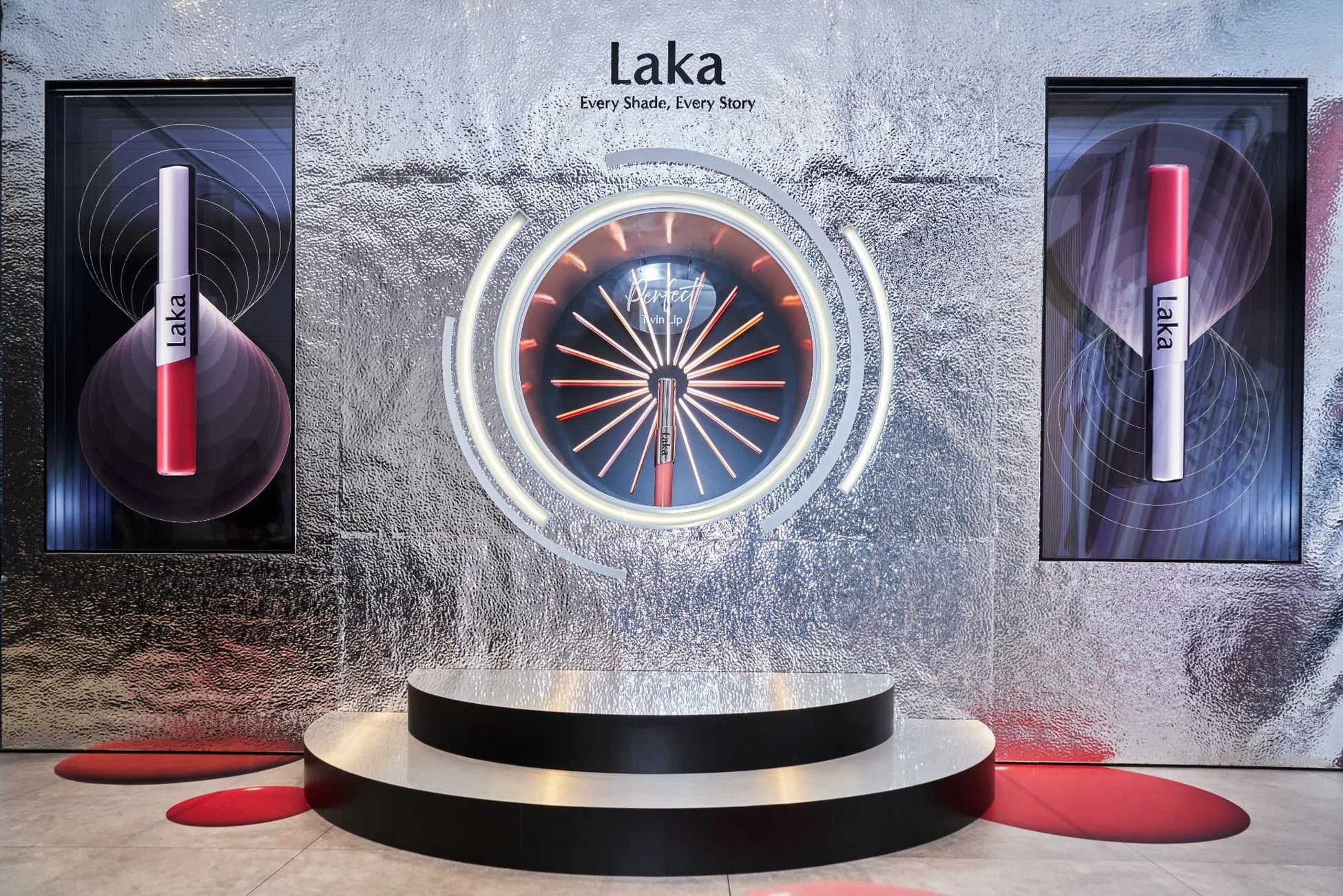 製品ディスプレイのあるフォトスポット