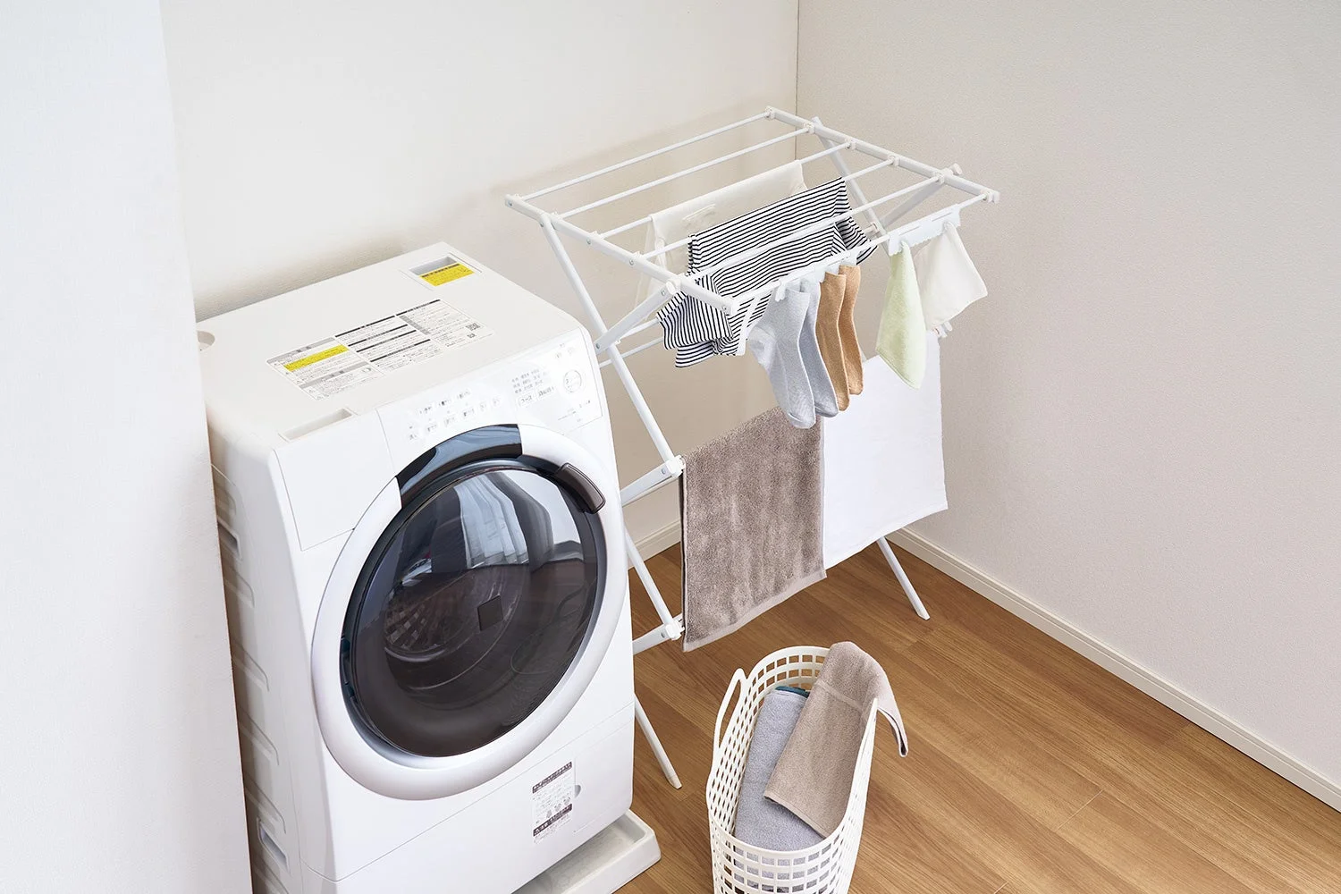 ランドリースペースの物干し
