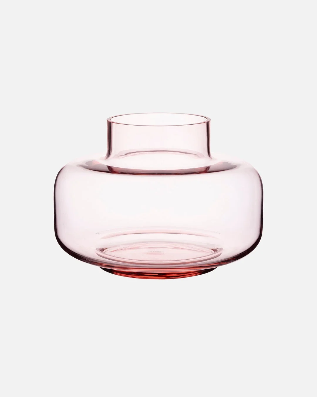 淡いピンク色のガラス製花瓶