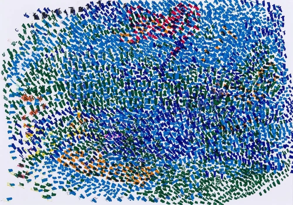 工藤みどり氏の抽象画