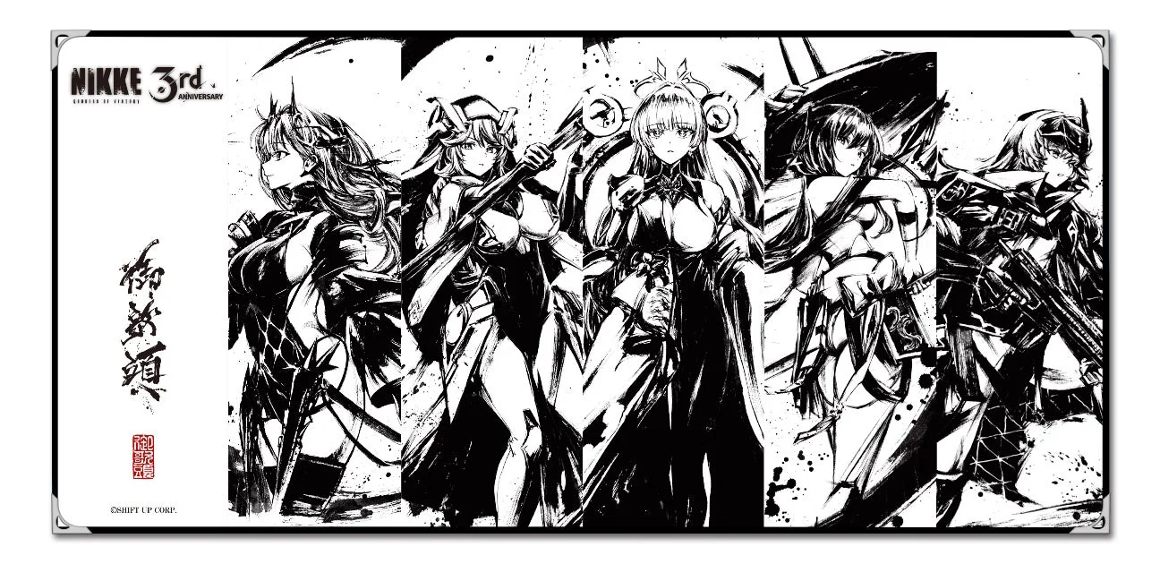 墨絵決戦六曲屏風1