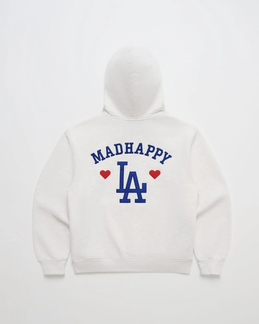 Madhappy LA 白フーディー背面