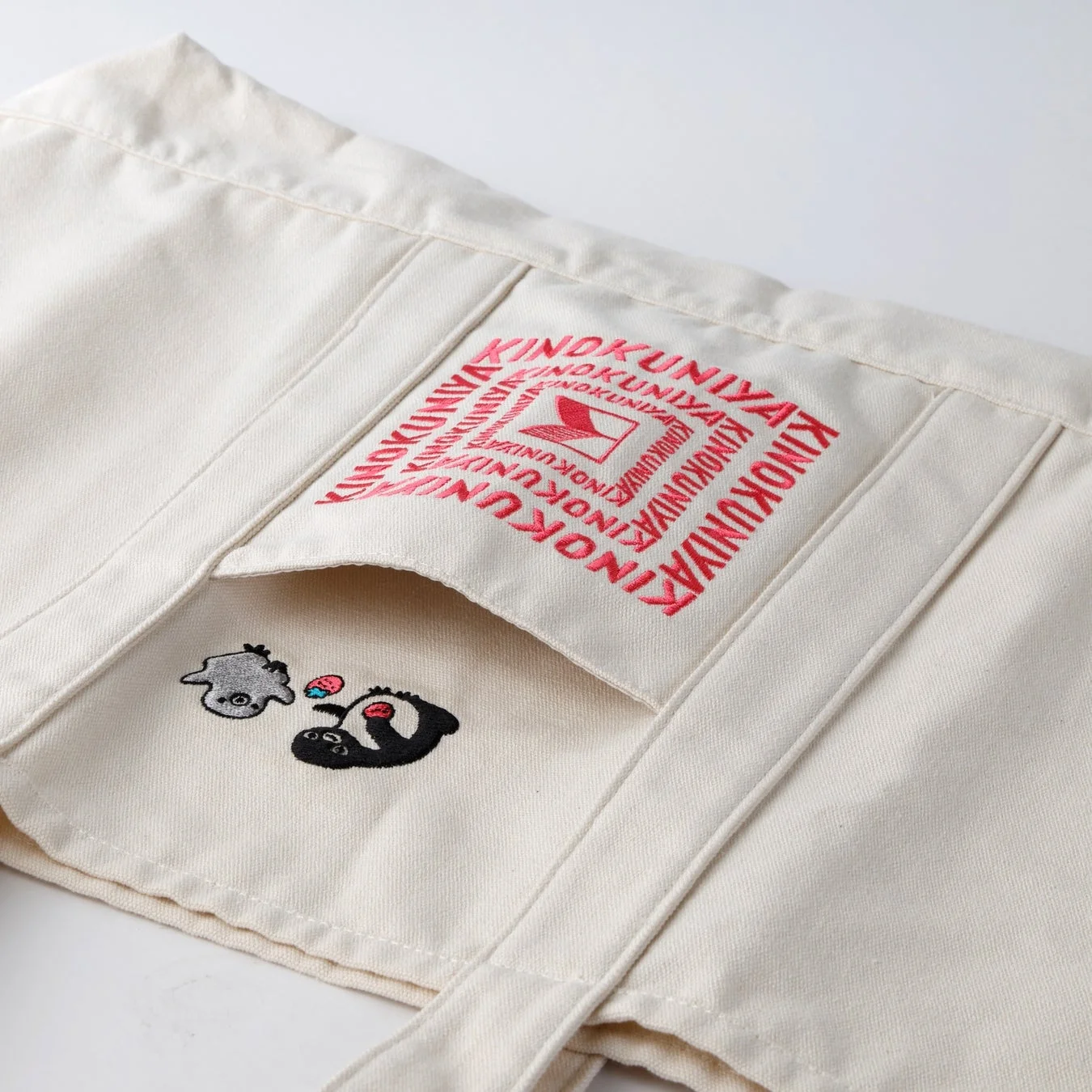 外ポケットのクローズアップ