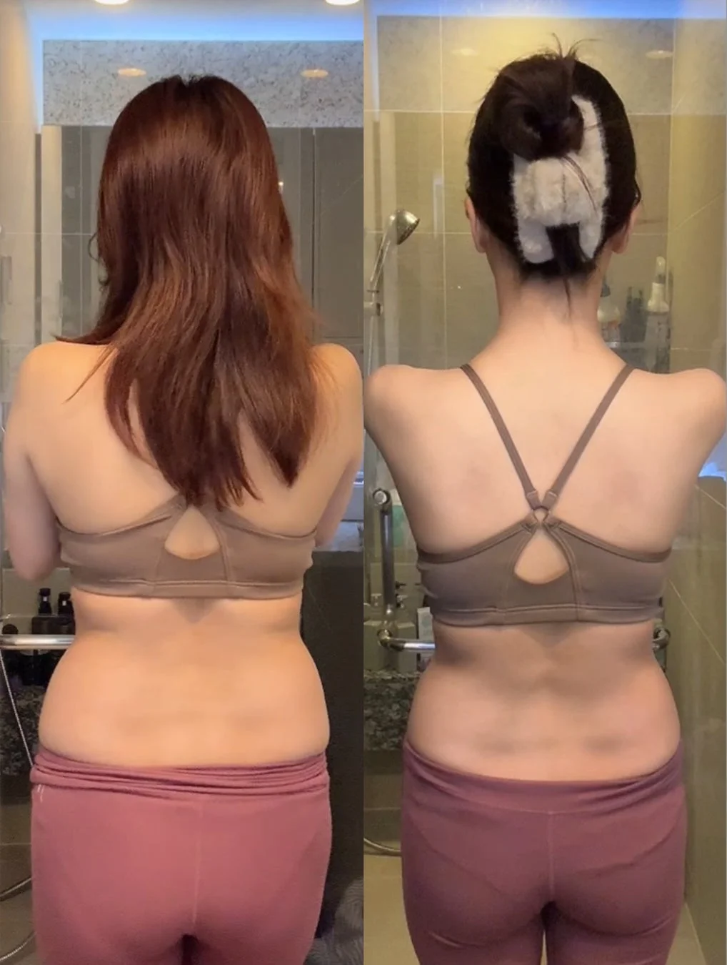 ボディメイクのビフォーアフター（背中）