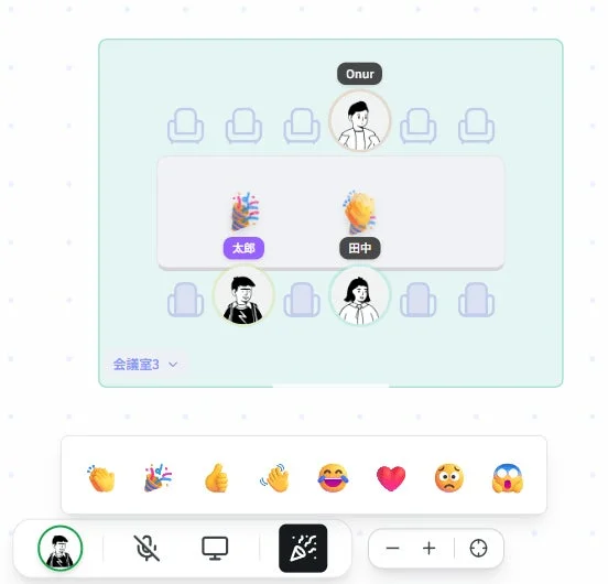 Zasekiの会議室機能