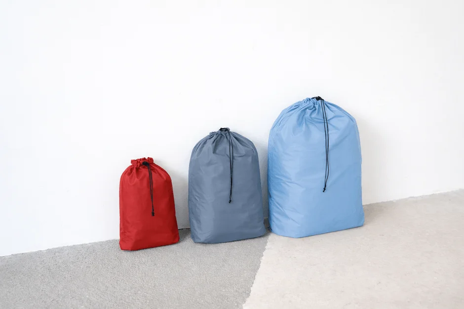 巾着袋が並んでいる画像