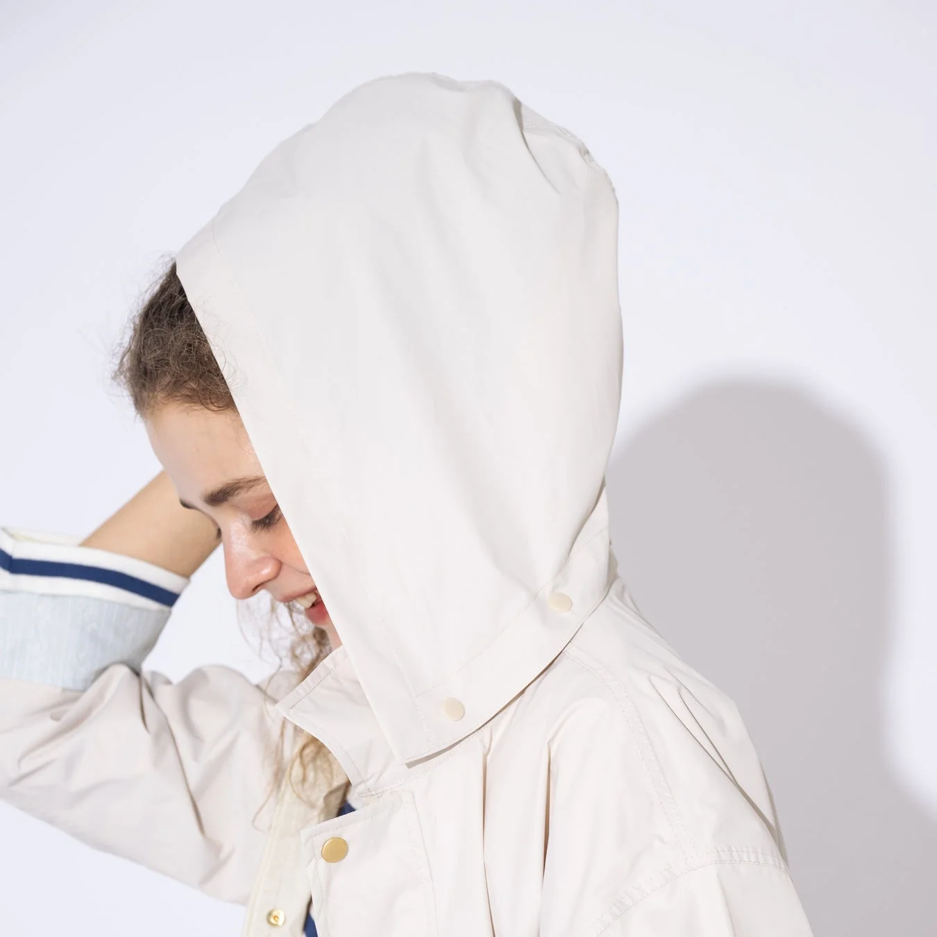 ステンカラーレインコート