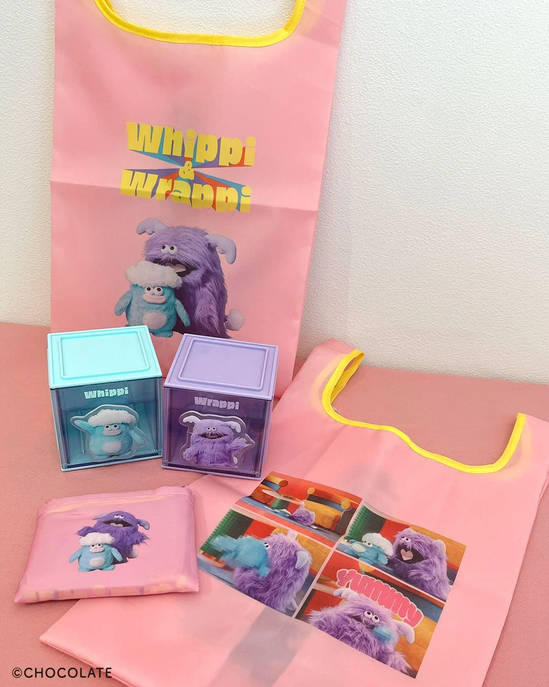 エコバッグと卓上小物収納