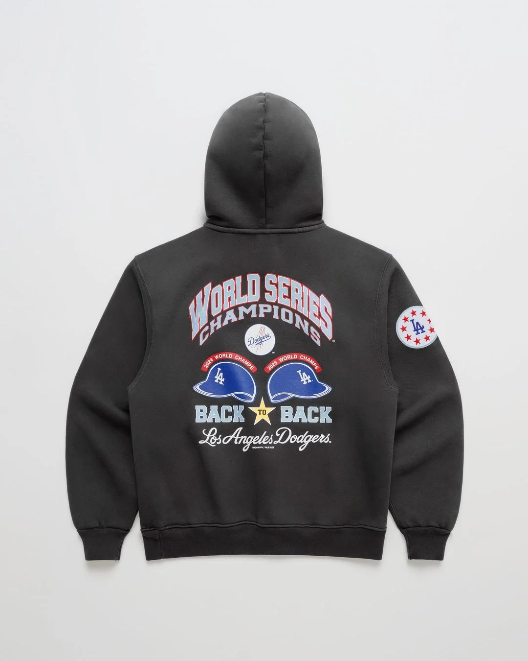 Dodgers Back To Back World Series Fleece Hoodie 背面
