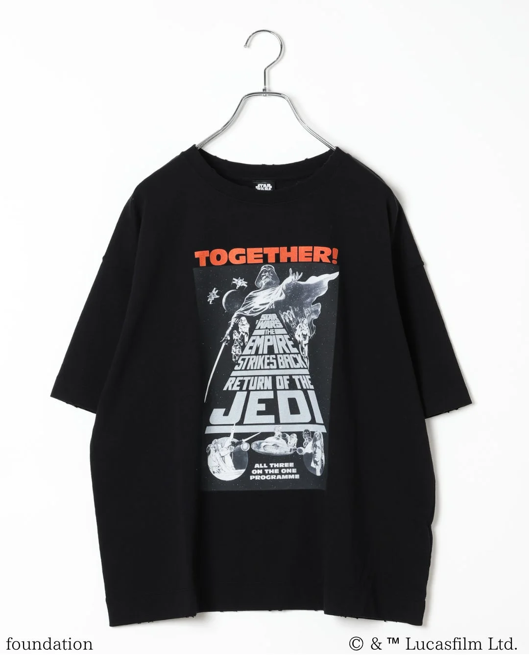 Tシャツ,アパレル,ファッション,スター・ウォーズ,ダース・ベイダー,映画,キャラクター,ハンガー,黒,プリントTシャツ,SF