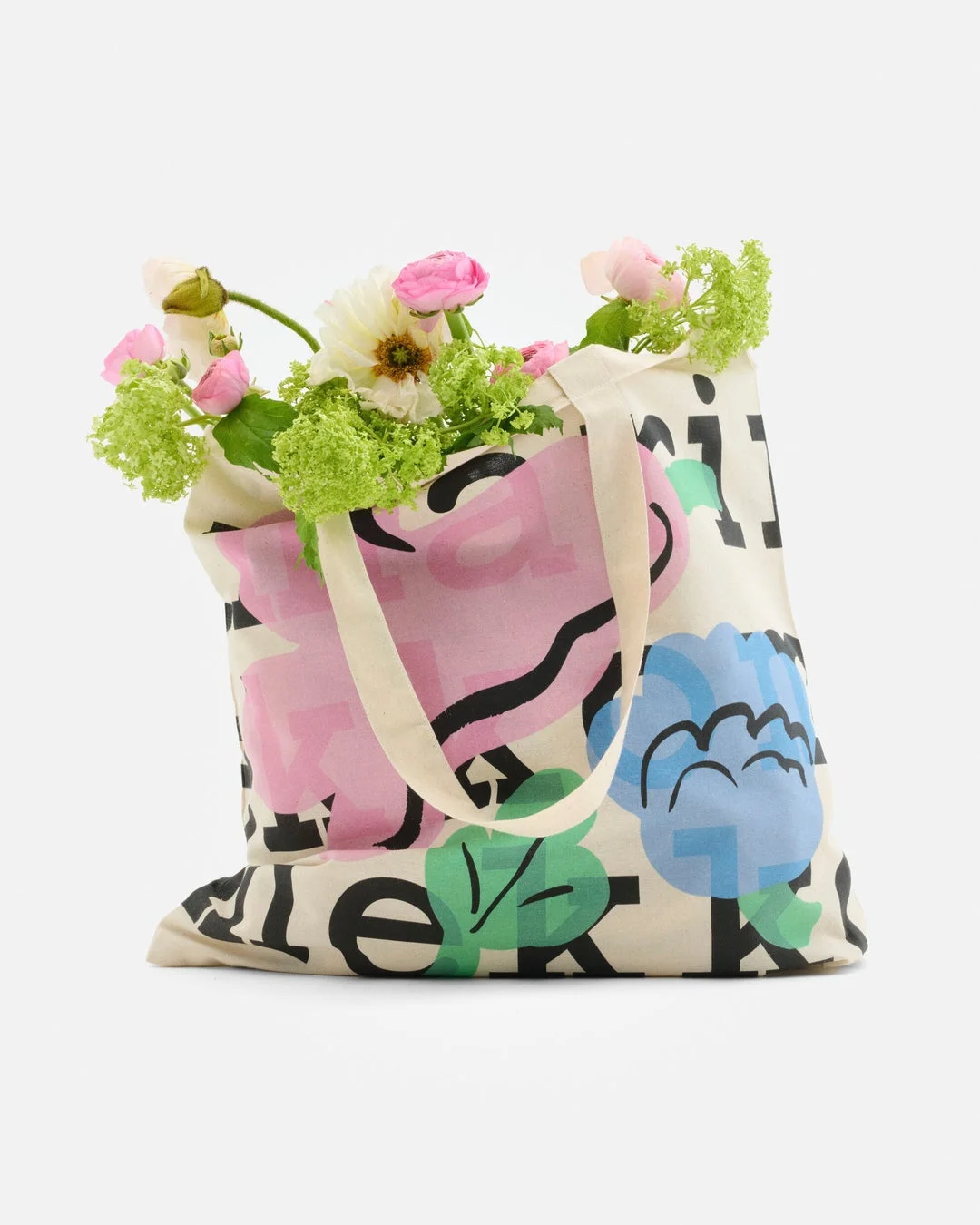 Kukasta kukkaanデザインのファブリックバッグ