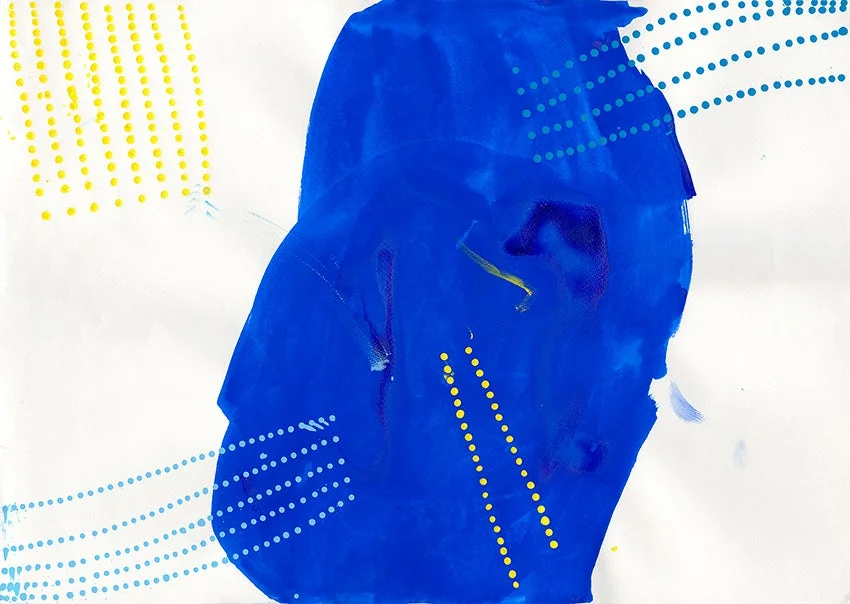 水上詩楽氏の抽象画