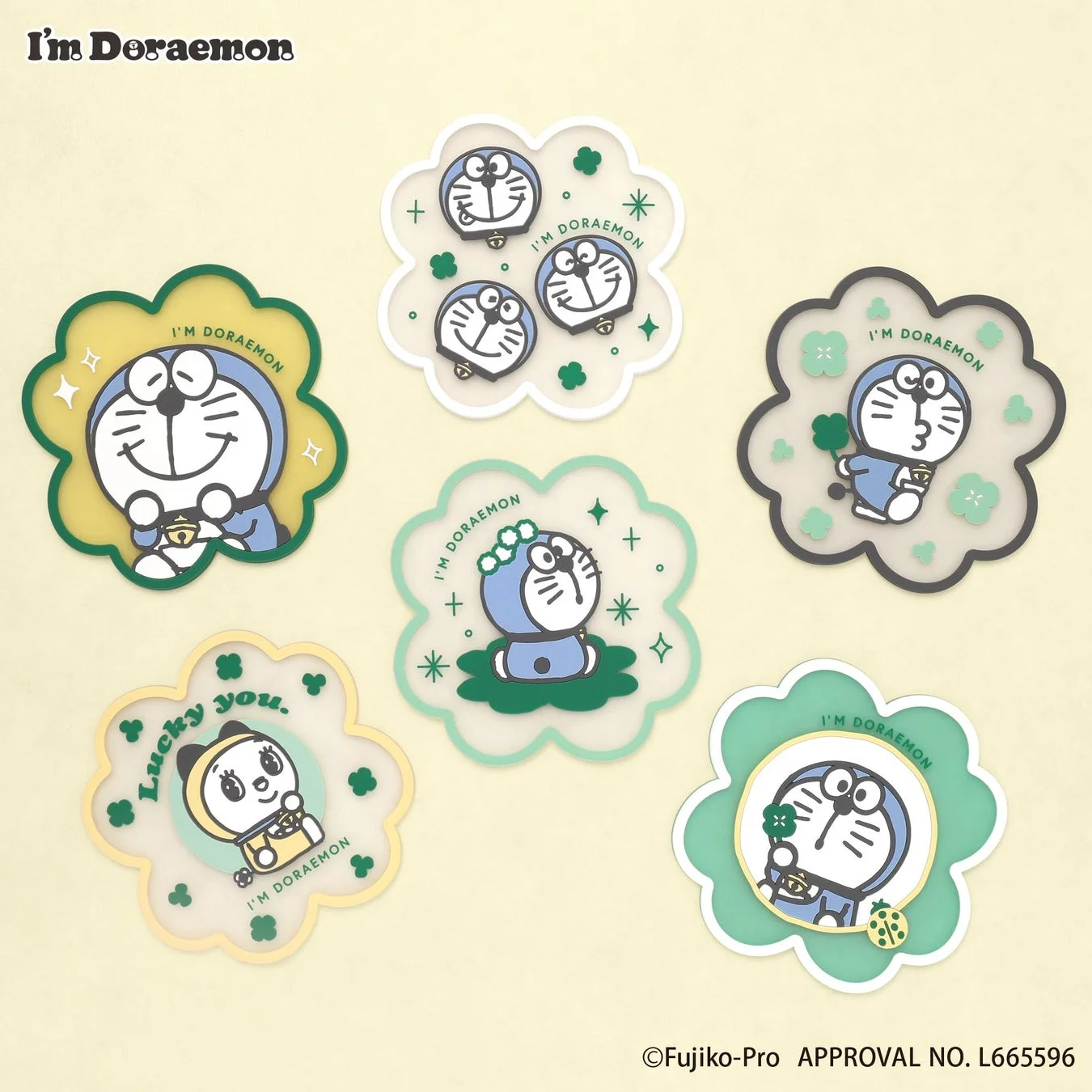 クリア素材のラバーコースター