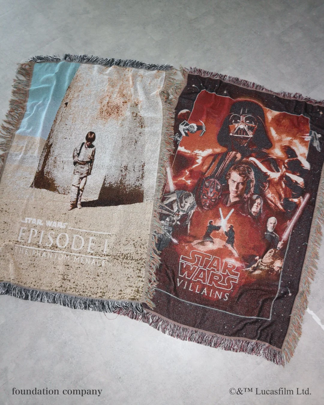 スターウォーズ,エピソード1,ファントムメナス,ヴィランズ,ダースベイダー,アナキンスカイウォーカー,ダースモール,ブランケット,タペストリー,グッズ,映画,SF,キャラクター