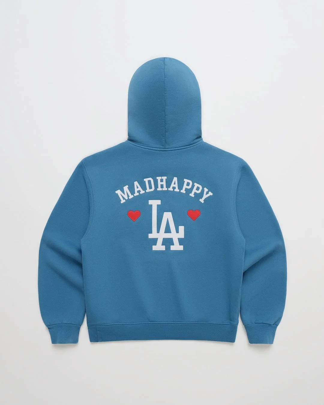 Madhappy LA 青フーディー背面