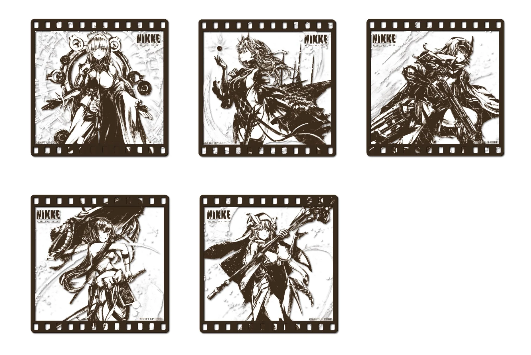 墨絵アクリルコースター