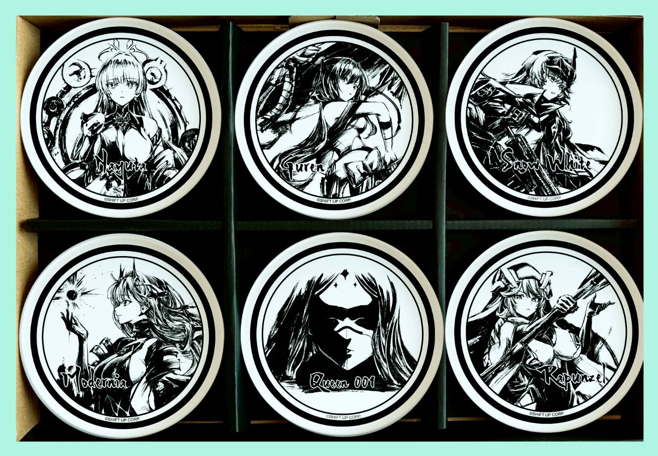 墨絵豆皿6種セット2