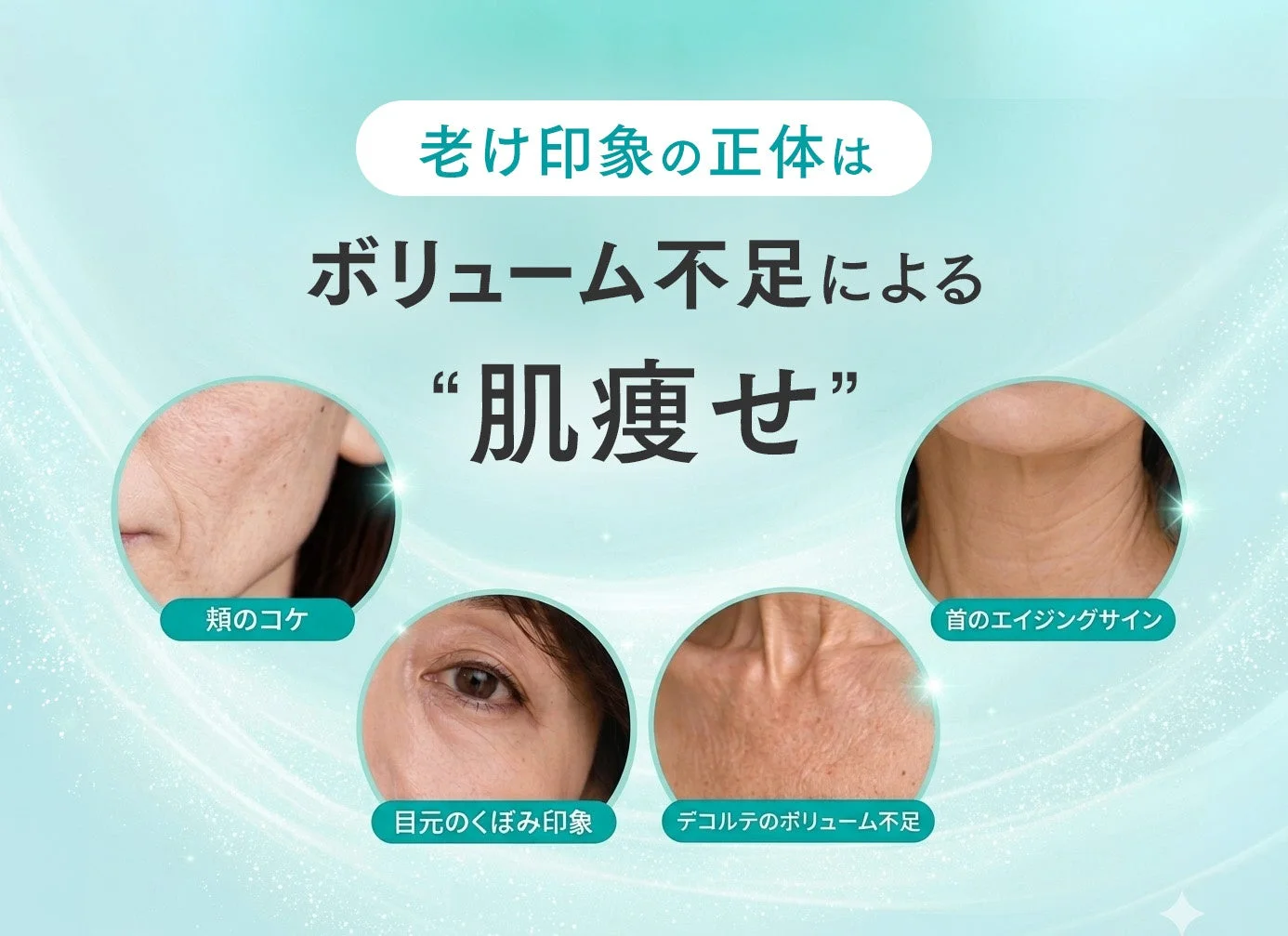 老け印象の正体はボリューム不足による“肌痩せ”