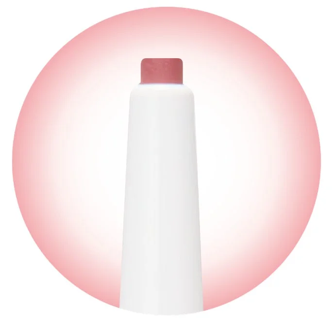 ピンク色の化粧品ペンシル