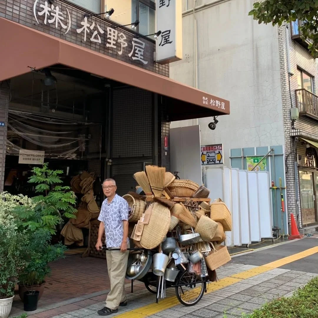 松野屋の行商再現ミニインスタレーション