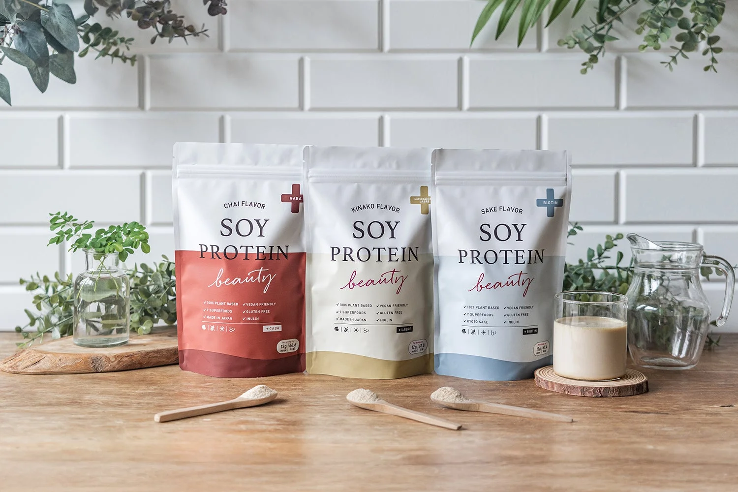 3種のフレーバーのソイプロビューティ プラス