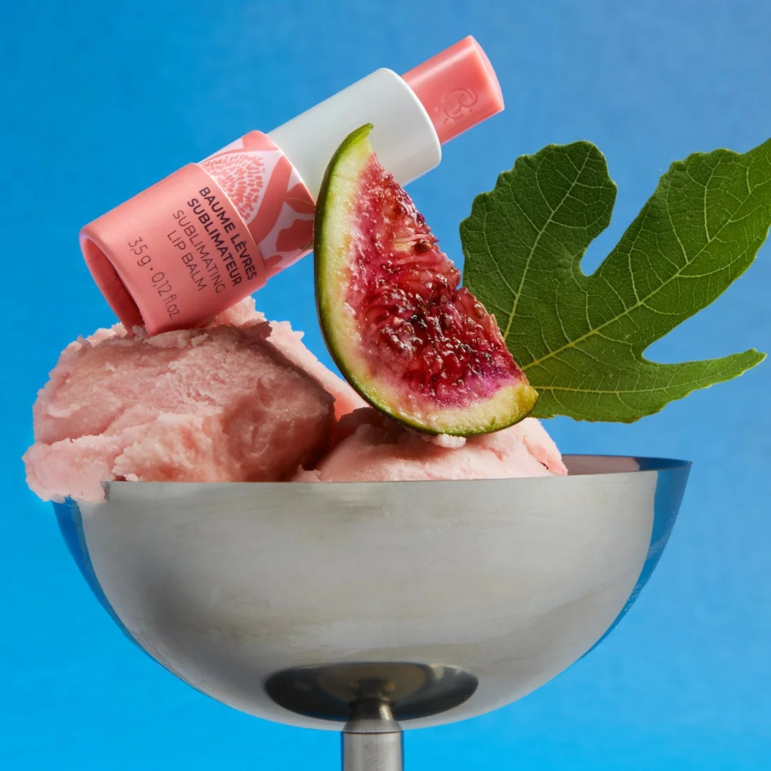 フィグのリップバームとアイス、イチジク