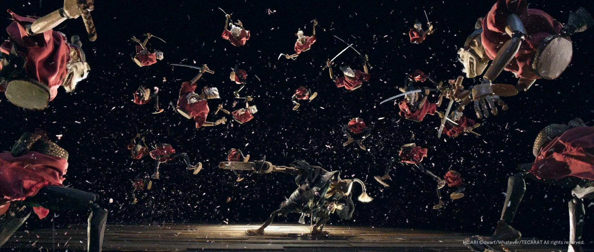 多数のパペットの戦闘シーン