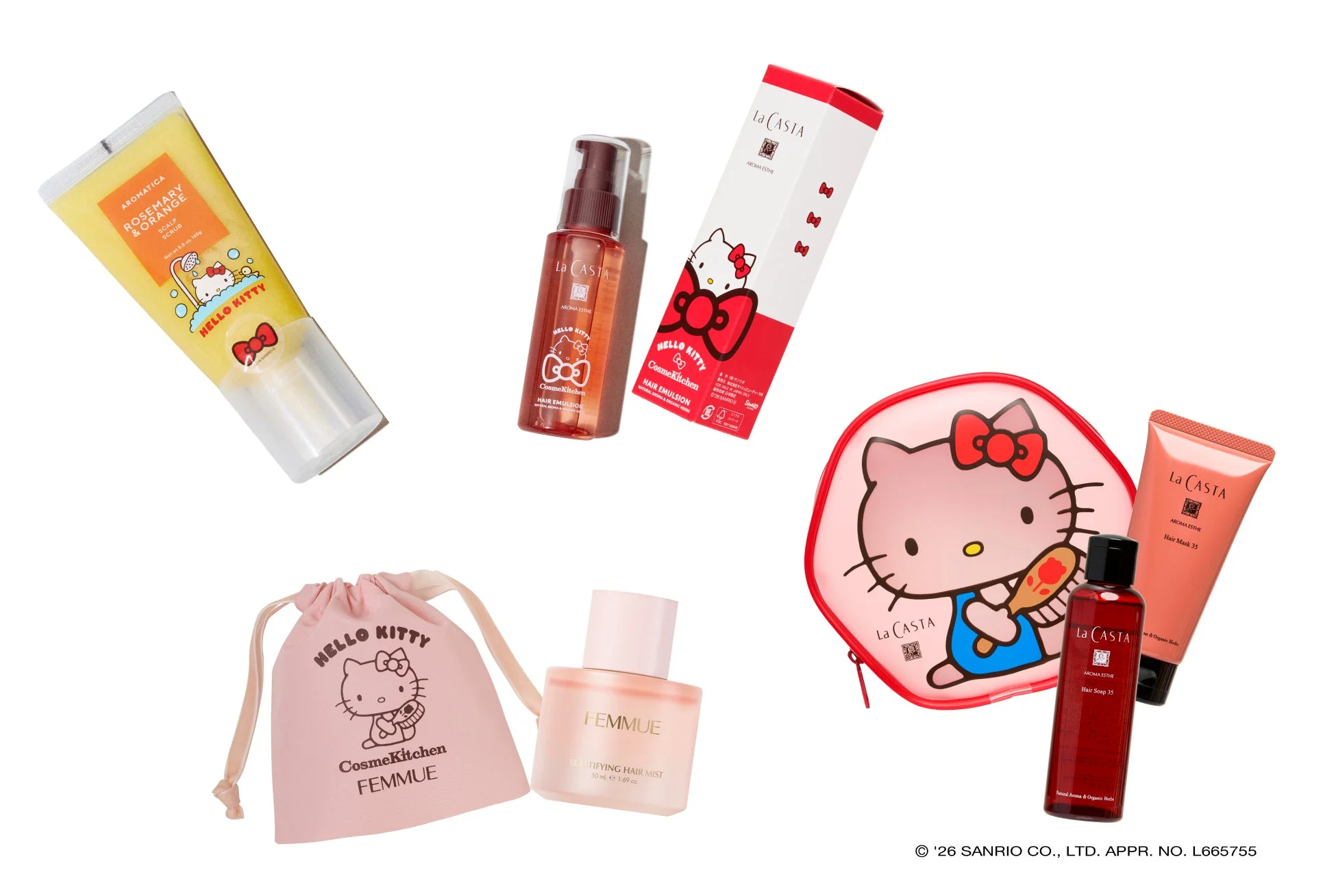ハローキティと人気コスメブランドのコラボ製品