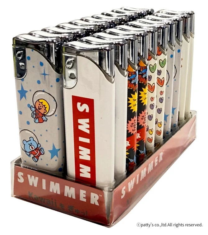 SWIMMERライターの陳列ケース