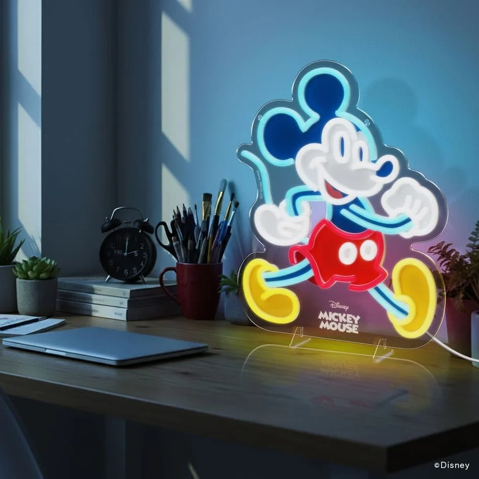 ミッキーマウスのLEDネオンライト